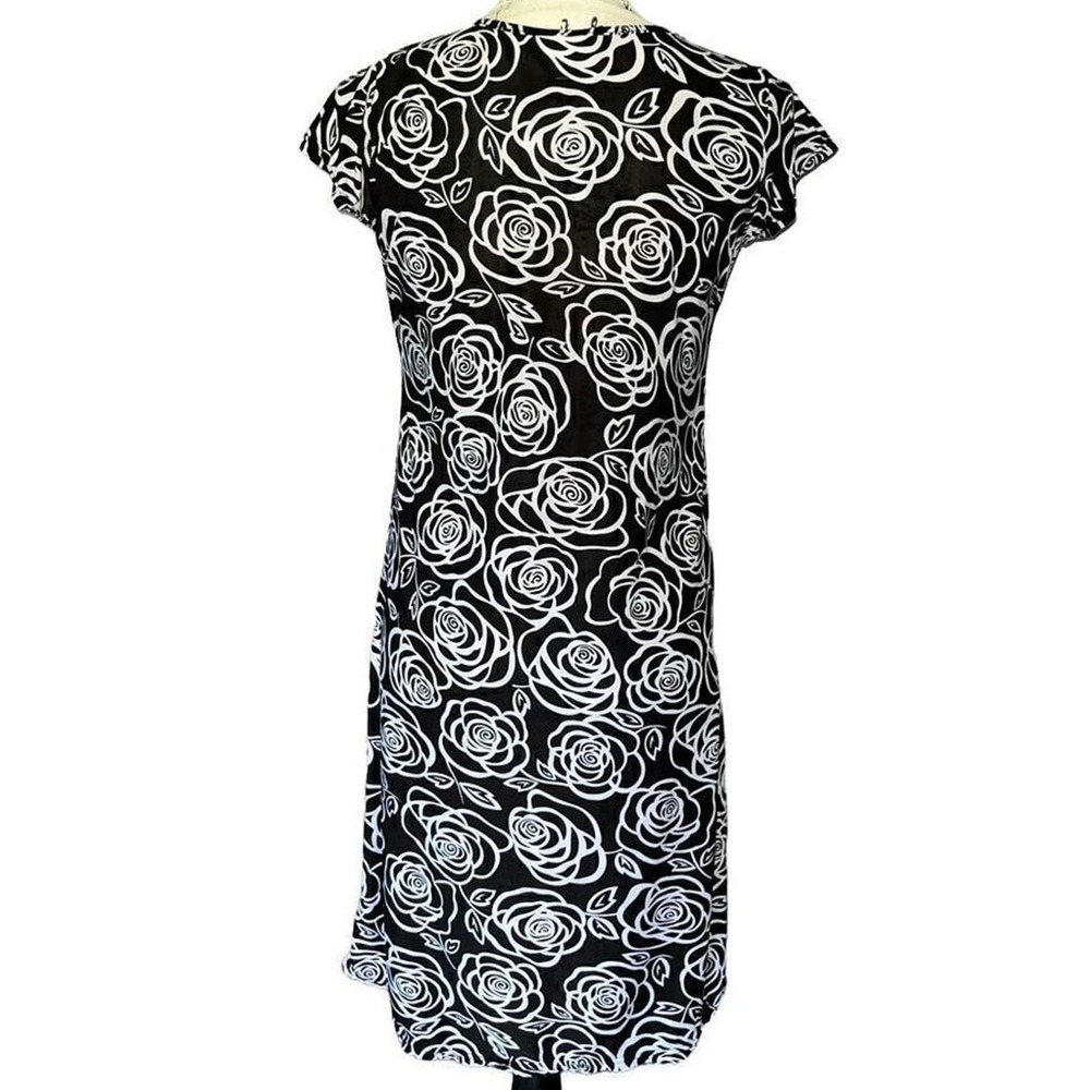 Annabelle black & white‎ floral pattern dress small - Picture 2 of 6